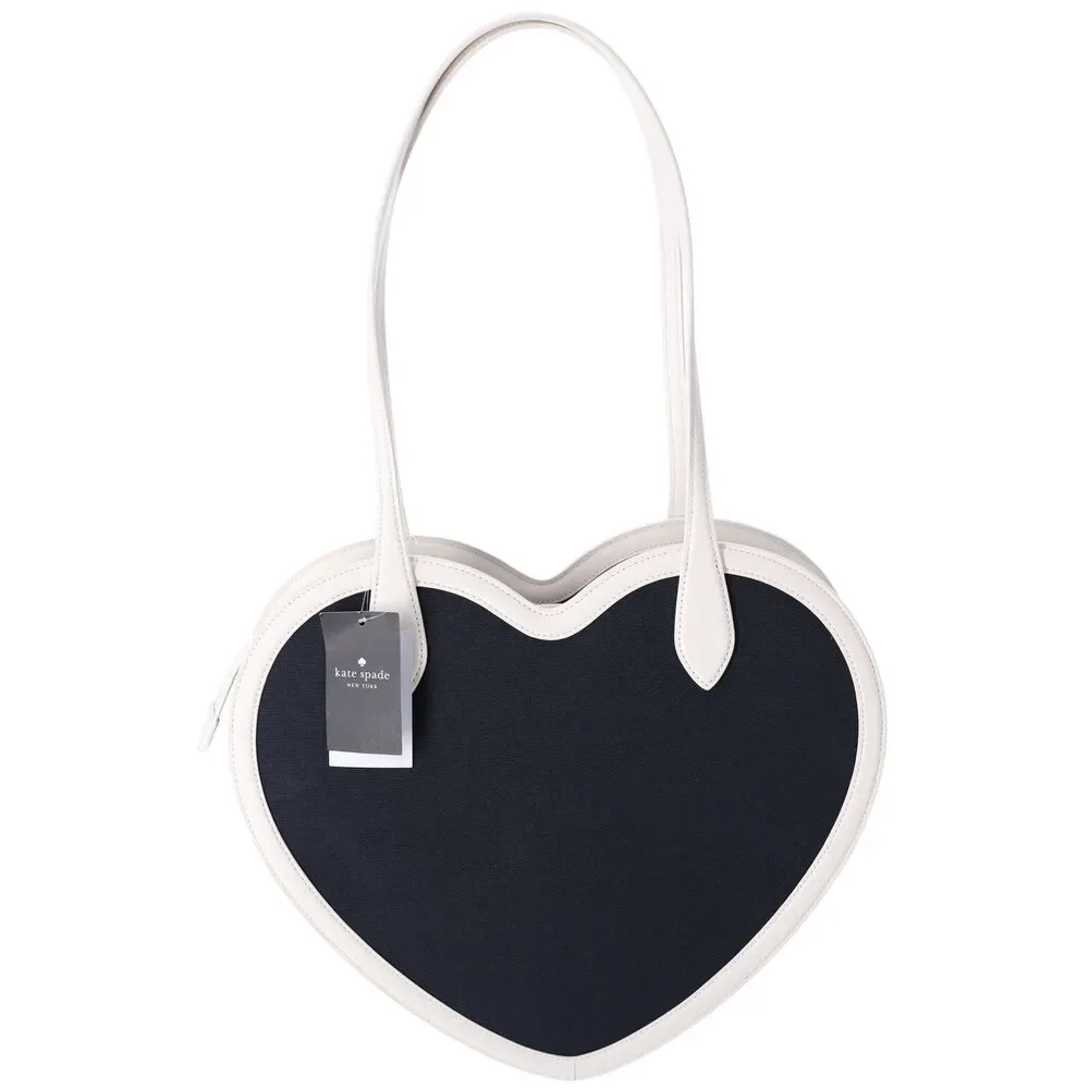 Kate Spade Rainbow Collection Love Shack Heart Tote Blue Multi Logo